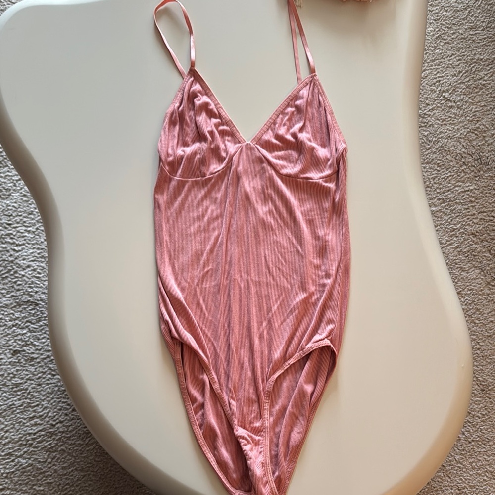 American Apparel Pink Satin Chemise